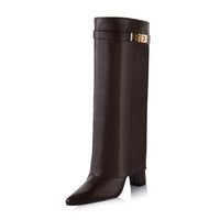 Soft Leather Buckle Boot