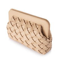 Woven Leather Clutch