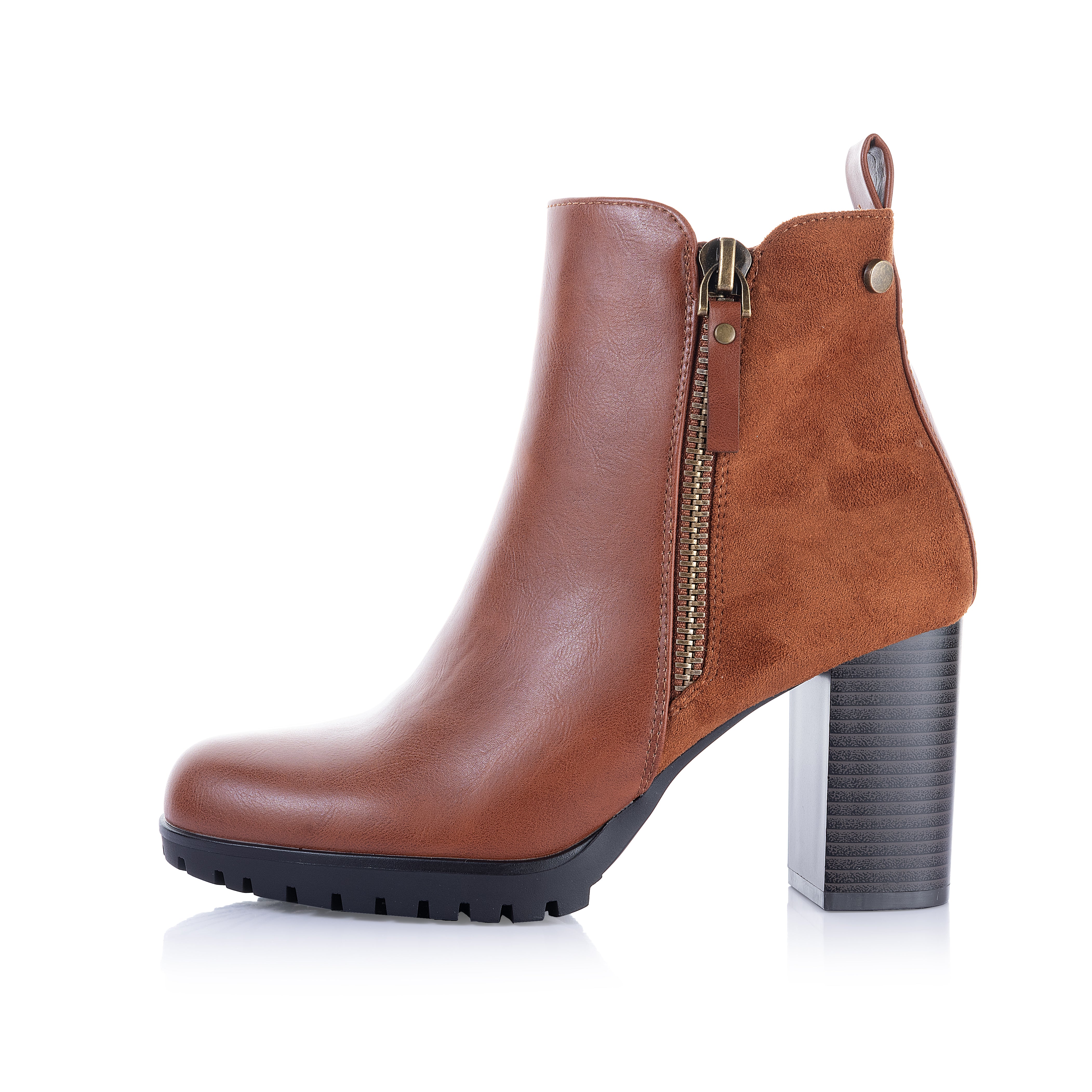Leather&Suede Ankle Boot