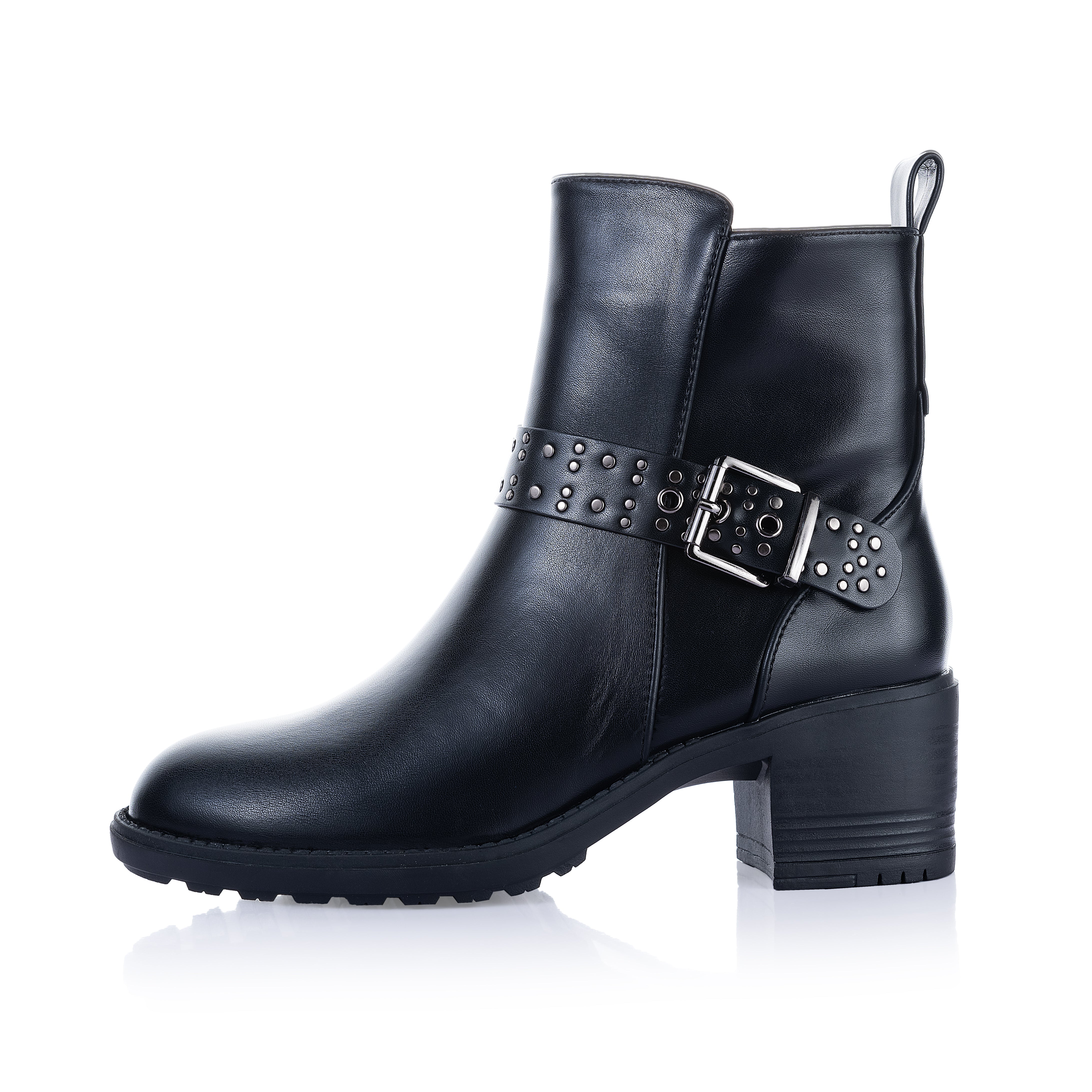 Studded strap Ankle Boot