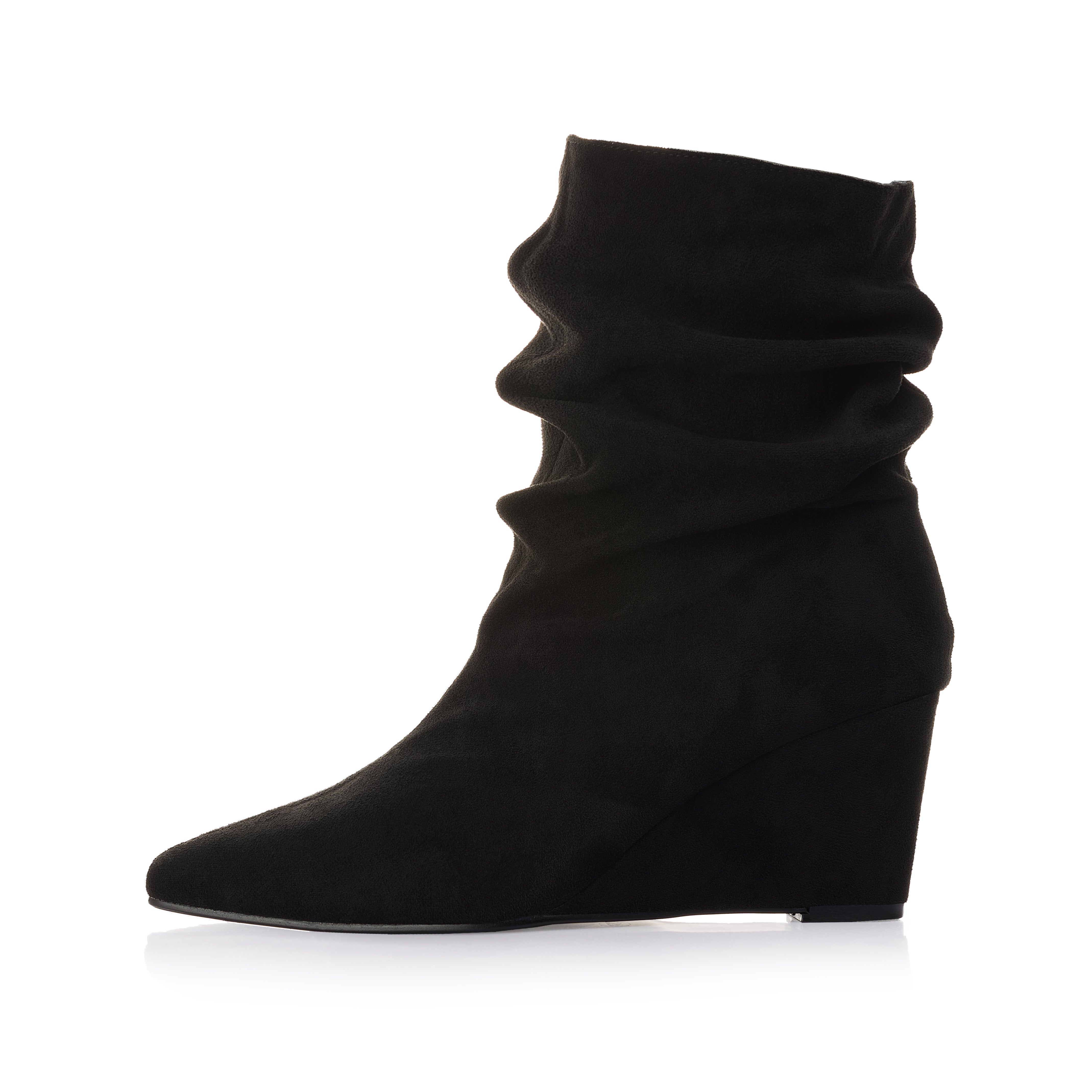 Ruched Wedge Boot