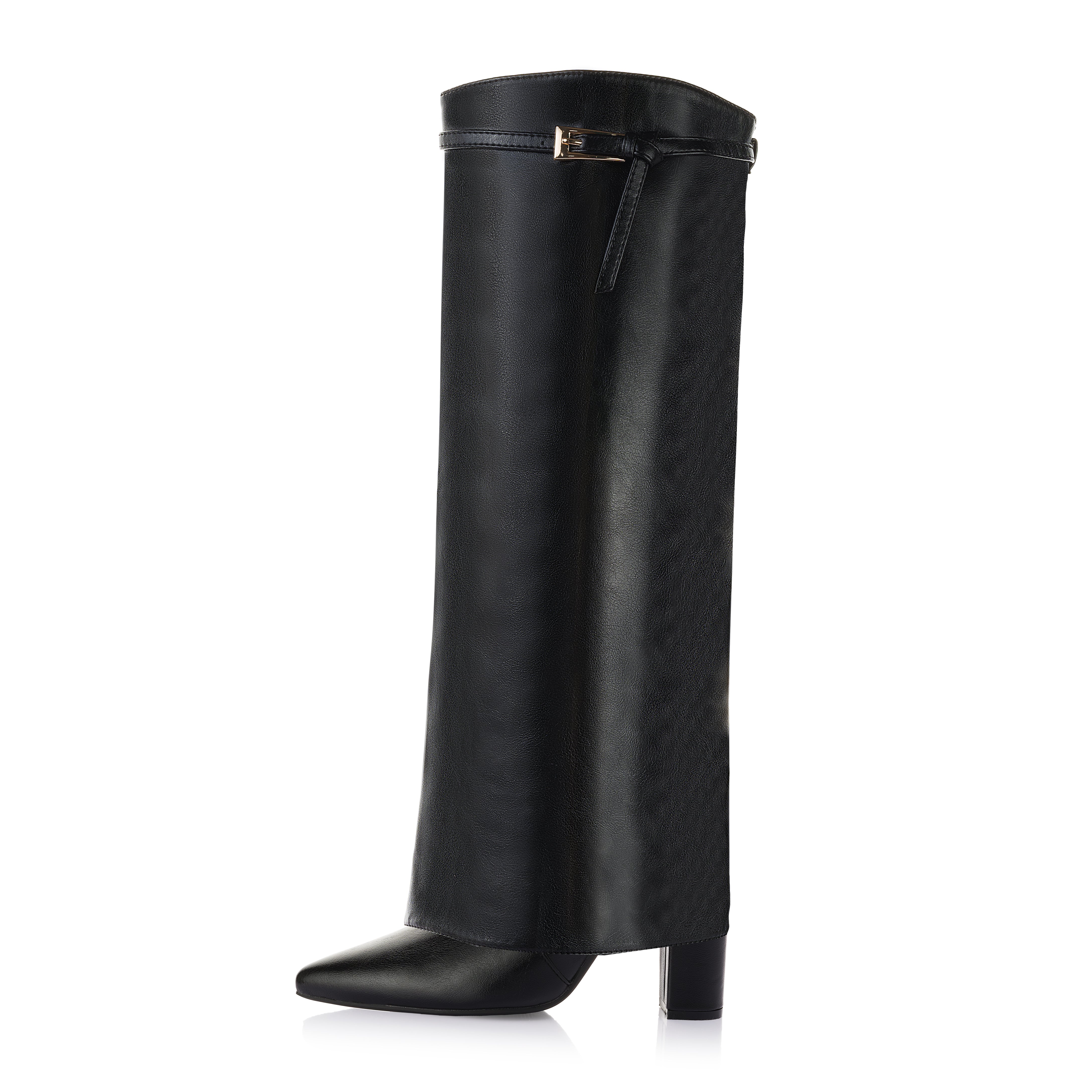 Two-in-One Tie Buckle Boot