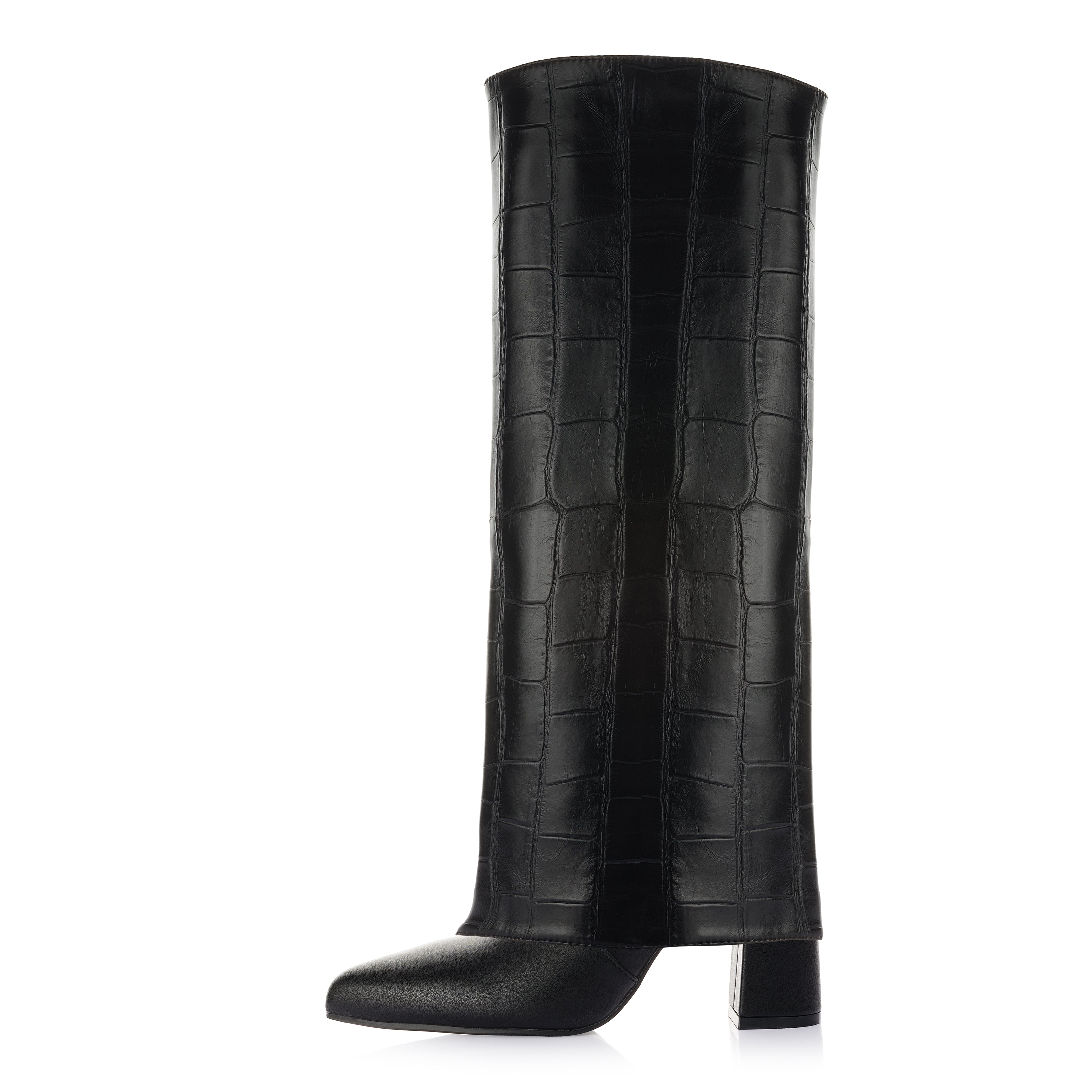 Two-in-One Embossed Boot