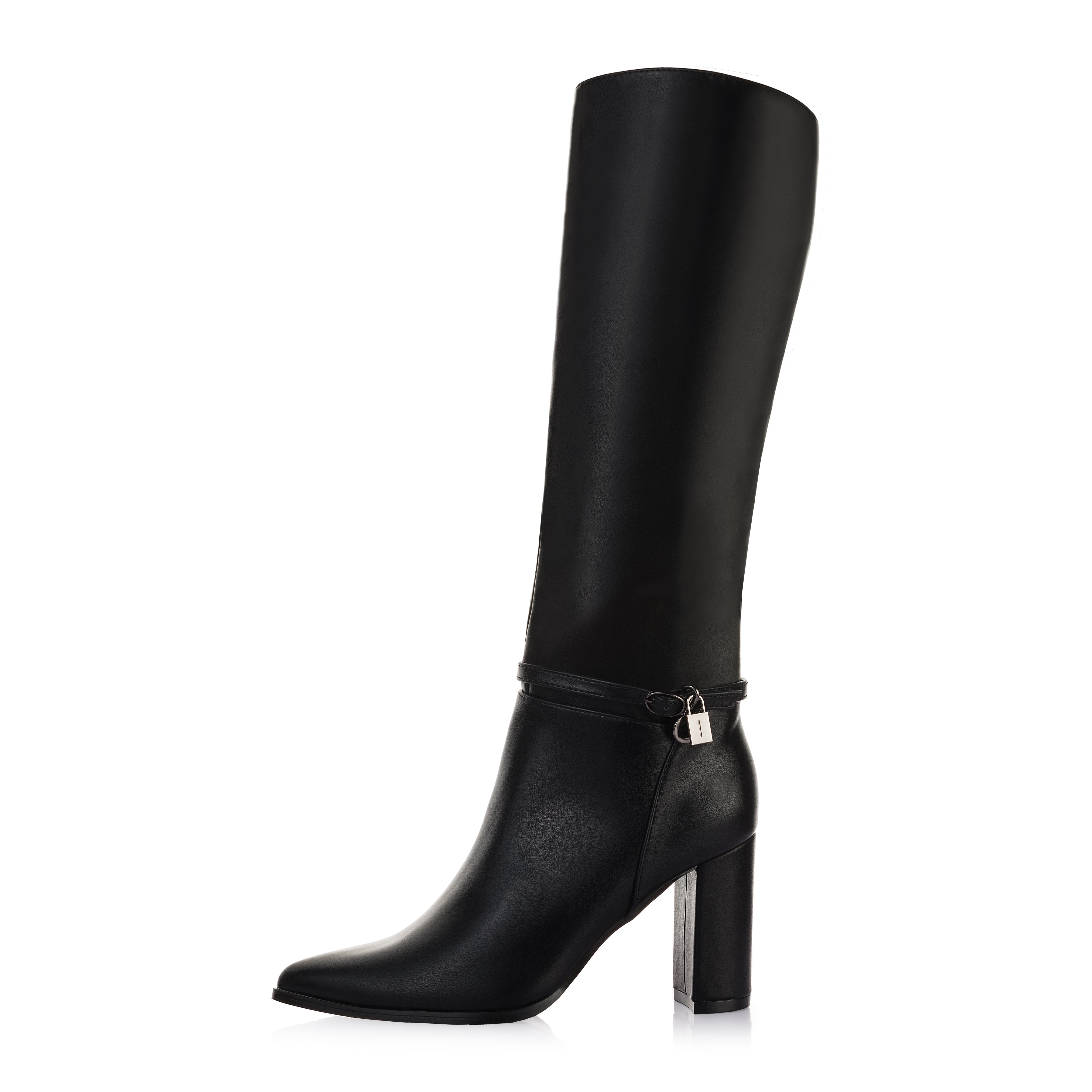 Ankle Strap Block Boot