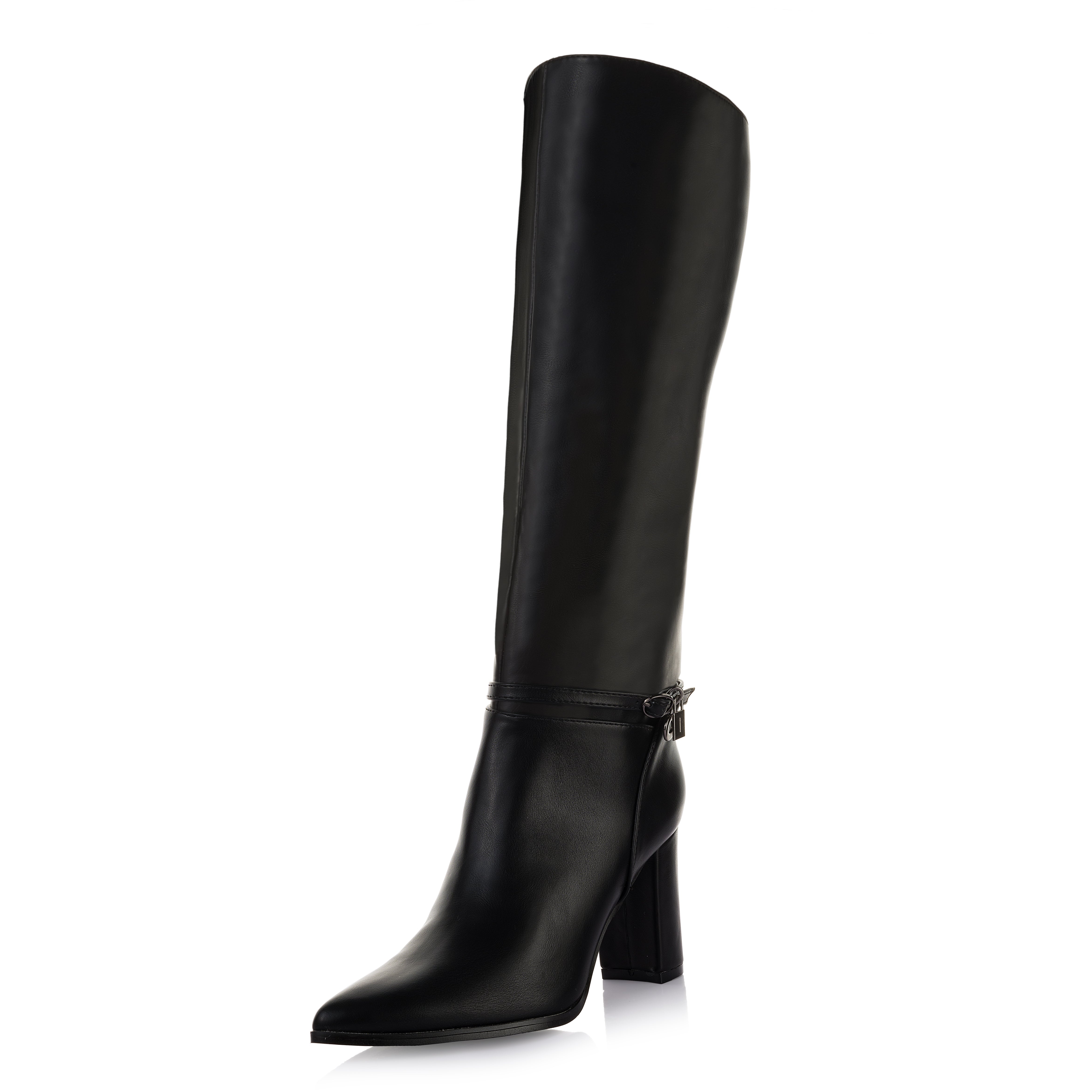 Ankle Strap Block Boot