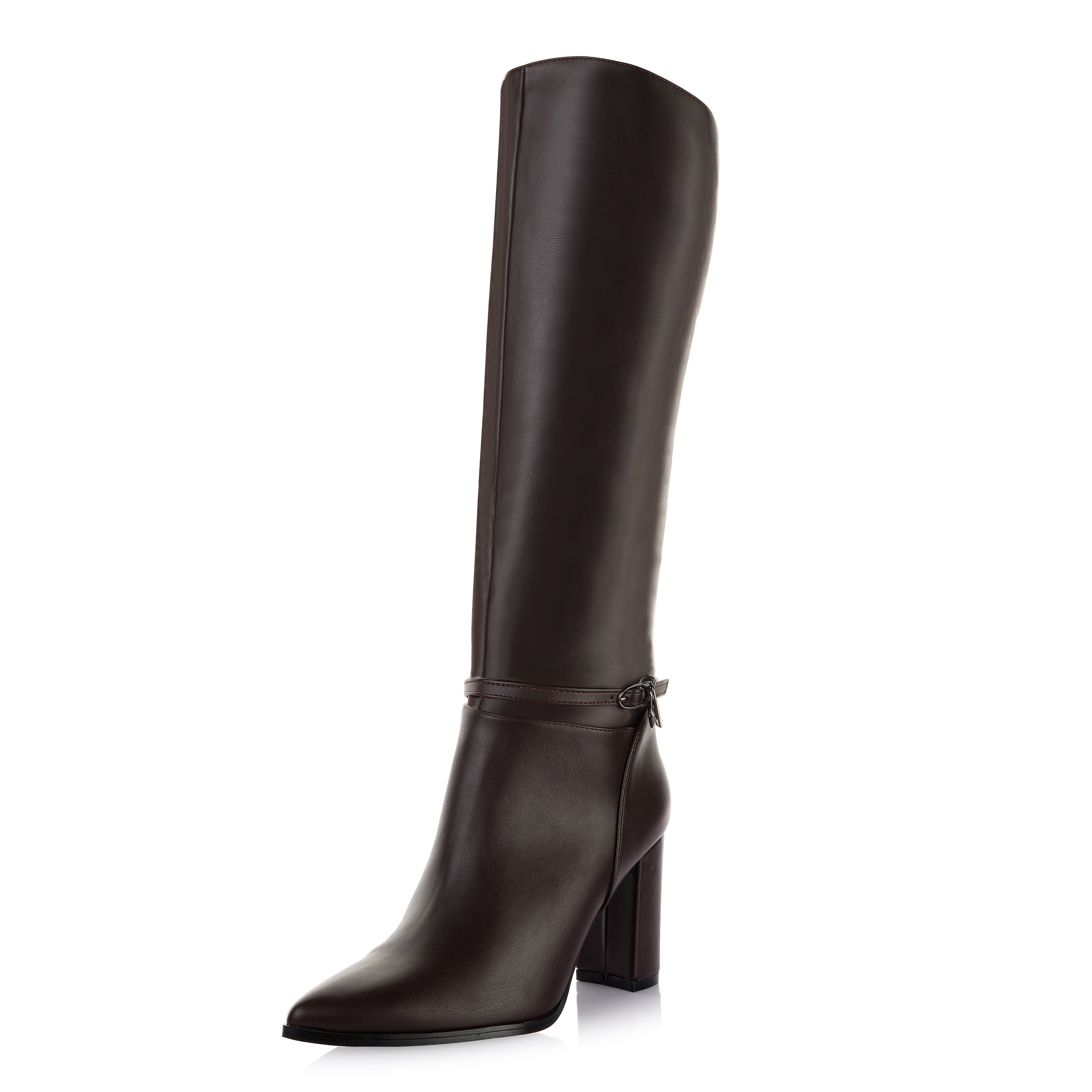 Ankle Strap Block Boot