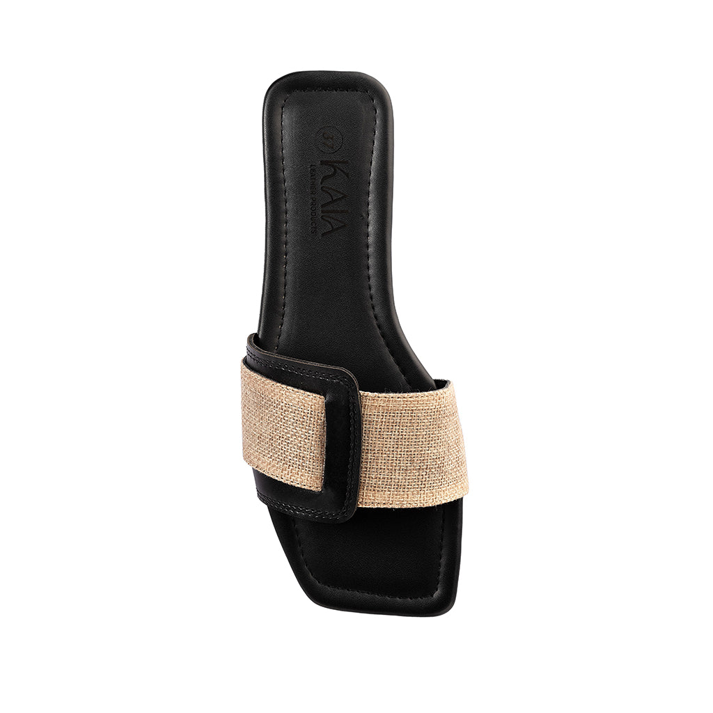 Rattan Belted Slipper