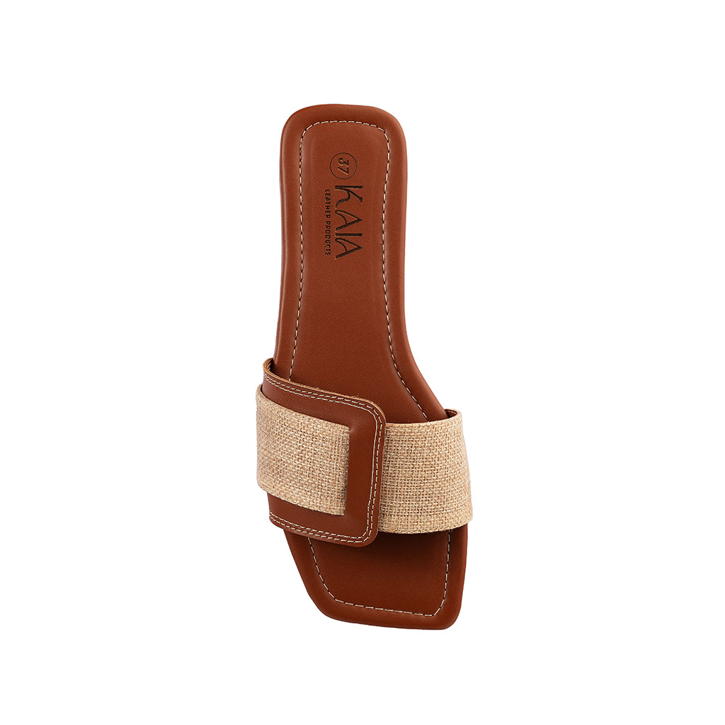 Rattan Belted Slipper