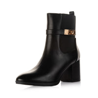 Elastic Panel Ankle Boots